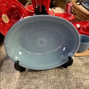 Fiesta Periwinkle (Retired) 12” Oval Vegetable Bowl